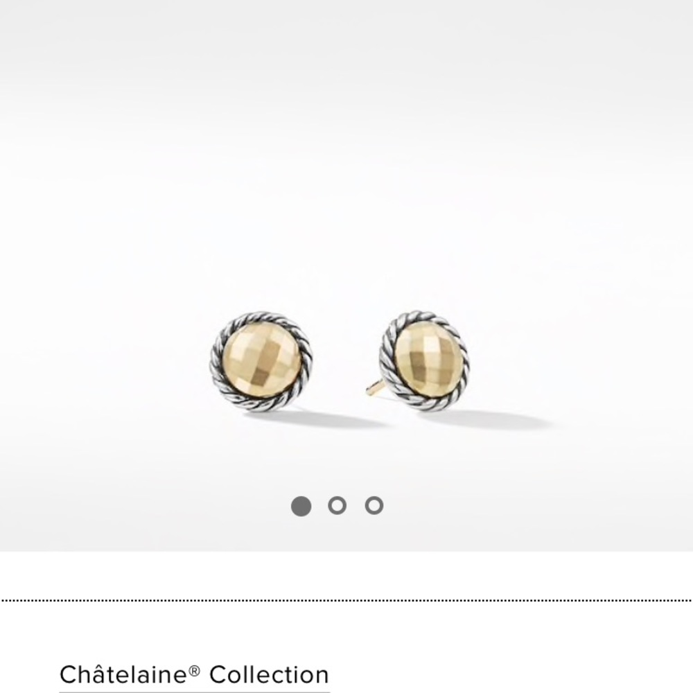 David Yurman Chatelaine Earrings with 18K Gold